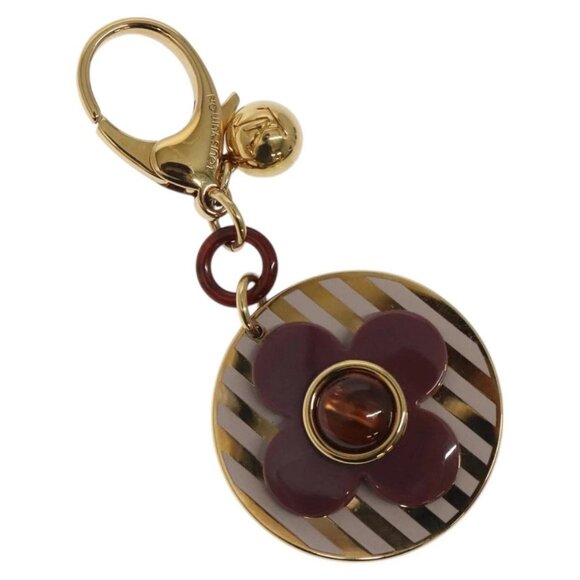 LOUIS VUITTON Monogram Rayure Bijoux Sac Key Holder Gold - Picture 1 of 6